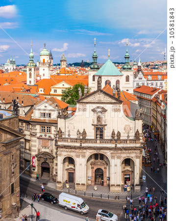 Karlov or charles bridge in Prague in summer 10581843