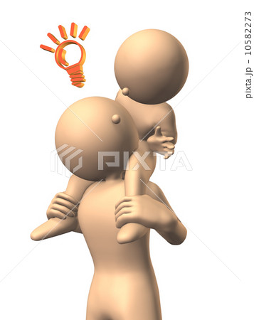 肩車するお父さん 肩車するお父さん 10582273