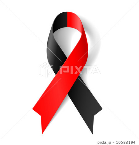 Red and black ribbon Red and black ribbon 10583194