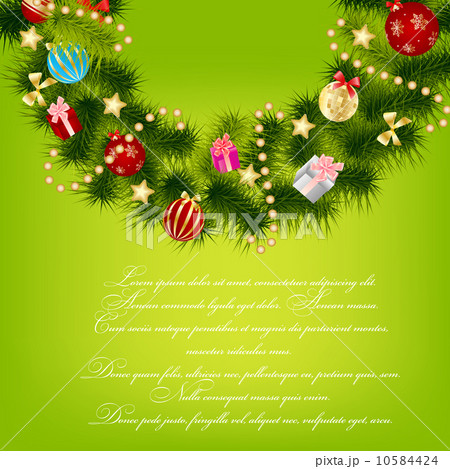 Abstract beauty Christmas and New Year background. vector illust 10584424