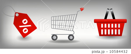 Shopping icons set. Vector illustration 10584432