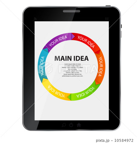 Abstract design Tablet. Vector illustration 10584972