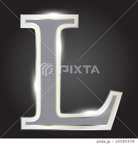 Silver metallic fonts vector illustration Silver metallic fonts vector illustration 10585470