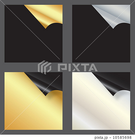 Set of gift cards with rolled corners. vector illustration Set of gift cards with rolled corners. vector illustration 10585698
