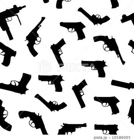 Vector guns set seamless pattern 10586005