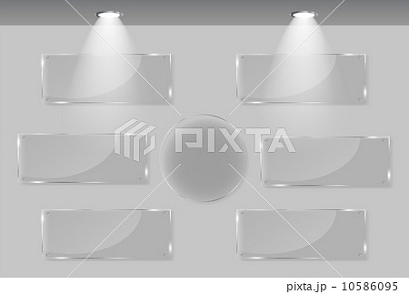 White frames in art gallery vector illustration 10586095