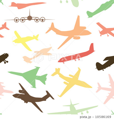 Aircraft, airplane, plane flying vector seamless travel transpor 10586169