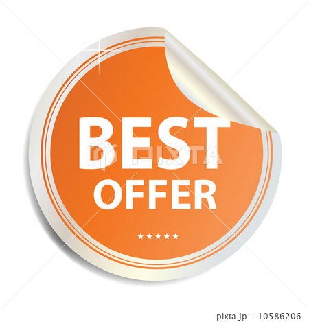 Vector Best offer label sticker Vector Best offer label sticker 10586206