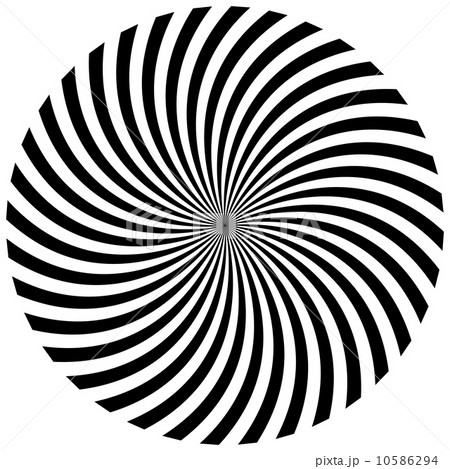 Black and white hypnotic background. vector illustration 10586294