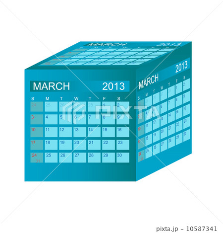 Calendar 2013. March. Vector Illustration Calendar 2013. March. Vector Illustration 10587341