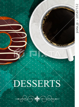 Vector dessert menu Vector dessert menu 10587552