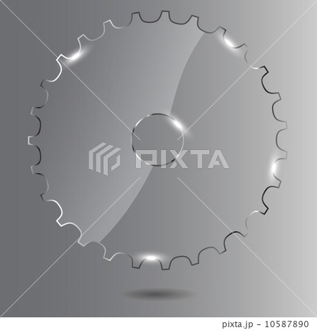 Glass gear vector illustration Glass gear vector illustration 10587890