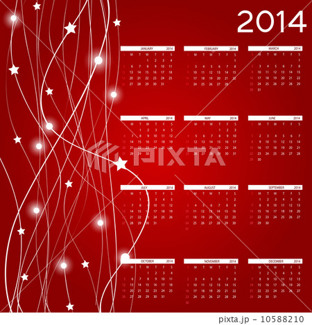 2014 new year calendar vector illustration 10588210