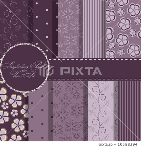 set of beaautiful vector gold and black paper for scrapbook 10588394