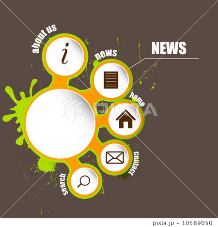 Abstract background with frame and flowers. Vector illustration Abstract background with frame and flowers. Vector illustration 10589050