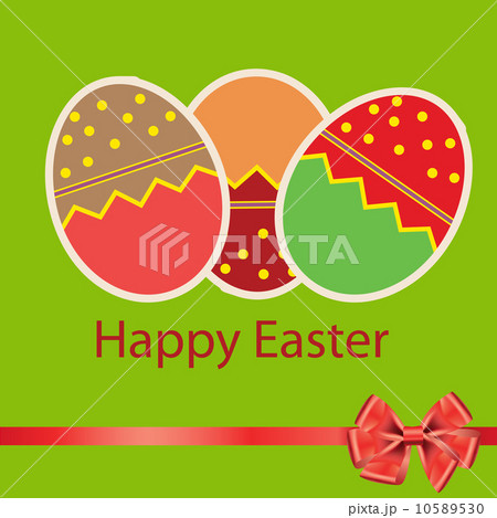 Easter eggs card with colourful eggs. vector illustration Easter eggs card with colourful eggs. vector illustration 10589530
