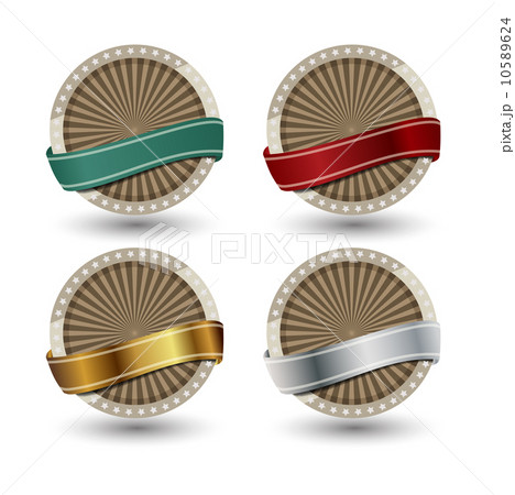 Quality Labels in retro vintage design 10589624