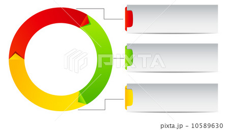 Concept of colorful Time Wheel vector illustration 10589630