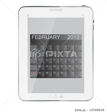 2013 year calendar on abstract design Tablet. Vector illustrati 2013 year calendar on abstract design Tablet. Vector illustrati 10589648