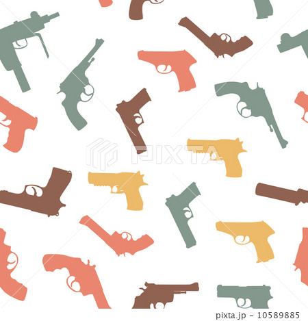 Vector guns set seamless patternのイラスト素材 [10589885] - PIXTA