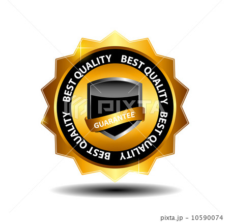 Vector best choice label with red ribbon. 10590074