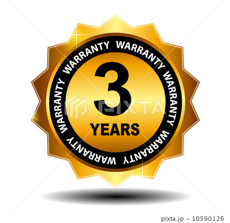 Gold vector guarantee sign, warranty label 10590126