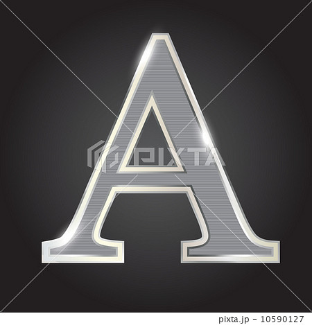 Silver metallic fonts vector illustration Silver metallic fonts vector illustration 10590127