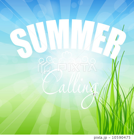 summer holidays poster vector illustration 10590475