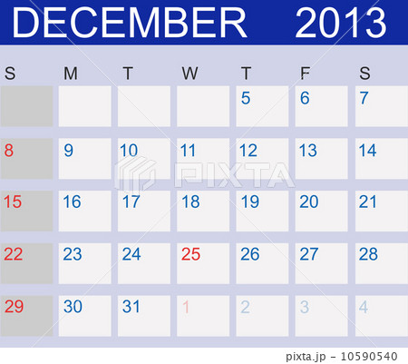Calendar 2013. December. Vector Illustration Calendar 2013. December. Vector Illustration 10590540
