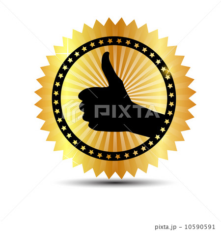 Vector best choice label with red ribbon. 10590591