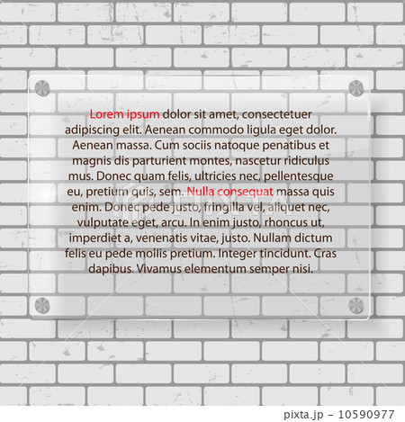Frame on Brick Wall for Your Text and Images, Vector Illustration. Frame on Brick Wall for Your Text and Images, Vector Illustration. 10590977