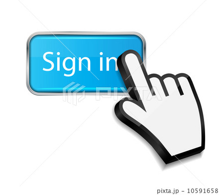 Mouse hand cursor on sign in button vector illustration 10591658