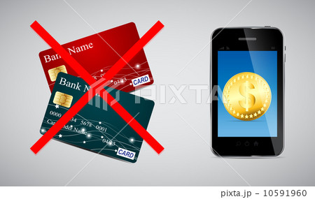 Credit card and Phone vector illustration Credit card and Phone vector illustration 10591960