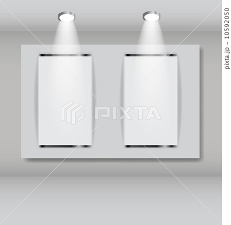 White frames in art gallery vector illustration White frames in art gallery vector illustration 10592050