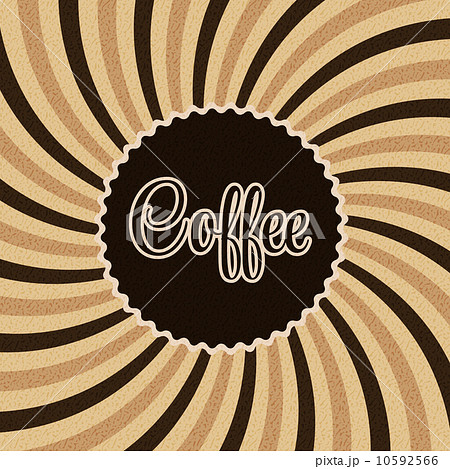 Coffee abstract hypnotic background. vector illustration 10592566