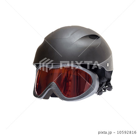 Ski Helmet With Goggles Vecctor Illustrationのイラスト素材