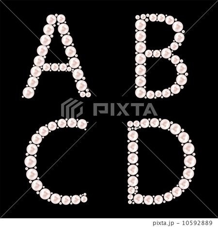 Pearl ABC vector illustration 10592889