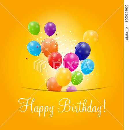 Color glossy balloons background vector illustration 10592900