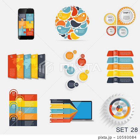 Collection of Infographic Templates for Business Vector Illustra Collection of Infographic Templates for Business Vector Illustra 10593084