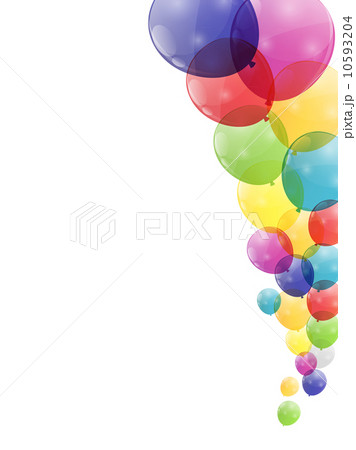 Color glossy balloons background vector illustration 10593204