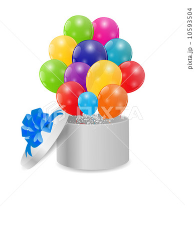Color Glossy Balloons Background Vector Illustration Color Glossy Balloons Background Vector Illustration 10593504