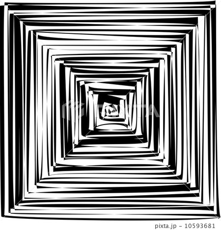 Black and White Hypnotic Background. Vector Illustration. 10593681