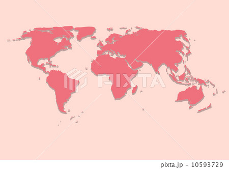 Paper World Map on Pink Background Vector Illustration Paper World Map on Pink Background Vector Illustration 10593729