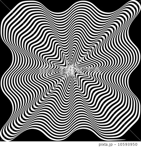Black and White Hypnotic Background. Vector Illustration. 10593950