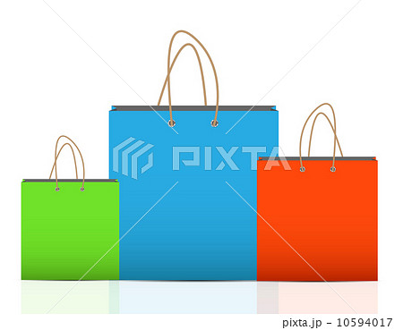 Empty Shopping Bag for advertising and branding vector illustra 10594017