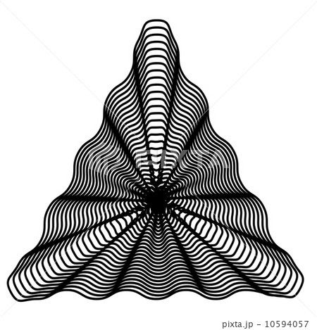 Black and White Hypnotic Background. Vector Illustration. 10594057