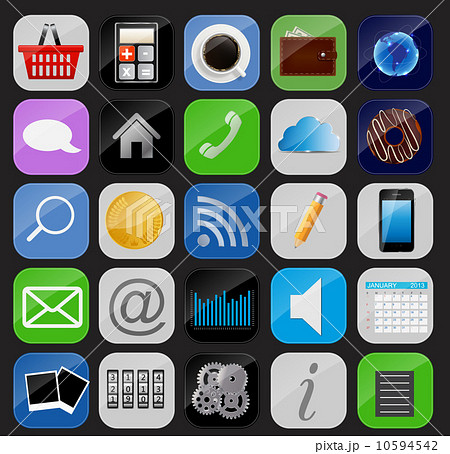 Apps icon set vector illustration 10594542