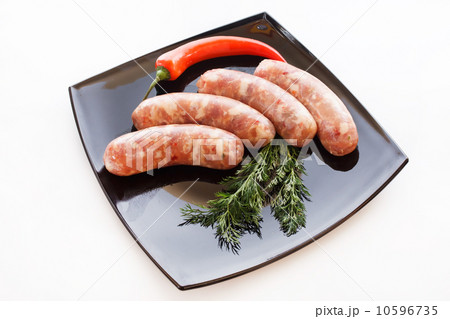 raw sausages raw sausages 10596735