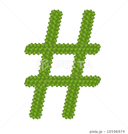 A Four Leaf Clove of Number Sign 10596974