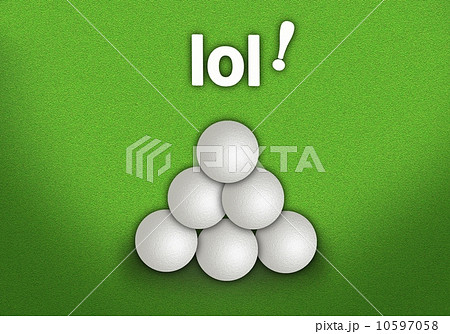 A Pyramid Shape of Golf Balls Stack 10597058